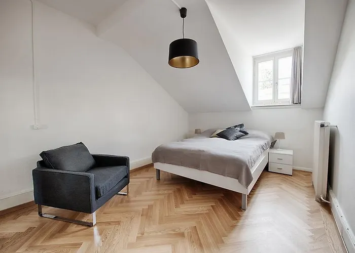 לינה וארוחת בוקר Am Pavillon Bed & Kitchen ברן